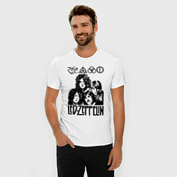 Футболка slim-fit Led Zeppelin Black, цвет: белый — фото 2
