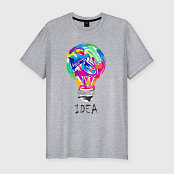 Футболка slim-fit I have idea, цвет: меланж