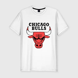 Футболка slim-fit Chicago Bulls, цвет: белый