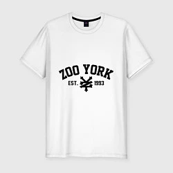 Футболка slim-fit Zoo York, цвет: белый