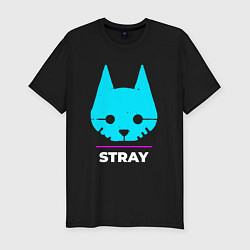 Футболка slim-fit Символ Stray в неоновых цветах, цвет: черный