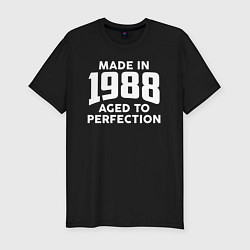 Футболка slim-fit Сделано в 1988 году, состарено до совершенства, цвет: черный