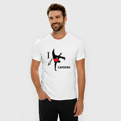 Футболка slim-fit I LOVE CAPOEIRA, цвет: белый — фото 2