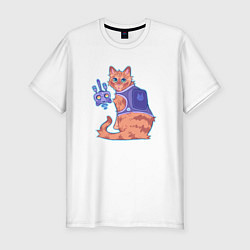 Футболка slim-fit B-12 и Бродяга, цвет: белый