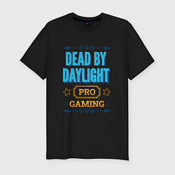 Футболка slim-fit Игра Dead by Daylight pro gaming, цвет: черный