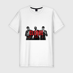 Футболка slim-fit Popular rap artists, цвет: белый