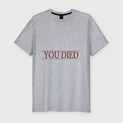 Футболка slim-fit Dark Souls - You Died, цвет: меланж