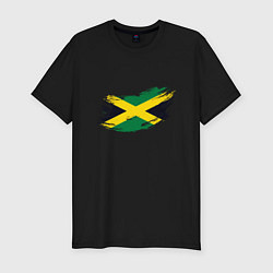 Футболка slim-fit Jamaica Flag, цвет: черный