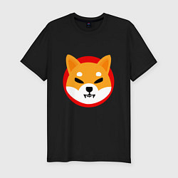 Футболка slim-fit Shiba Inu SHIB, цвет: черный