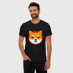 Футболка slim-fit Shiba Inu SHIB, цвет: черный — фото 2