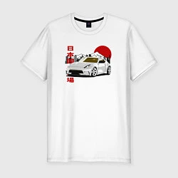 Футболка slim-fit Nissan fairlady z34 370z, цвет: белый