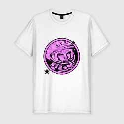 Футболка slim-fit Gagarin - Violet, цвет: белый