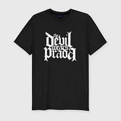 Футболка slim-fit The Devil wears prada logo art, цвет: черный