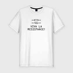 Футболка slim-fit Viva la resistance, цвет: белый