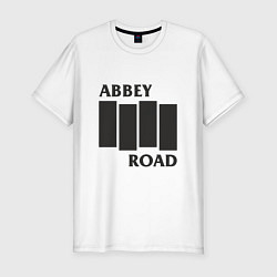 Футболка slim-fit Abbey Road - The Beatles, цвет: белый