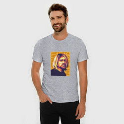 Футболка slim-fit Nirvana - Cobain, цвет: меланж — фото 2