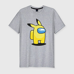 Футболка slim-fit Pika Among, цвет: меланж