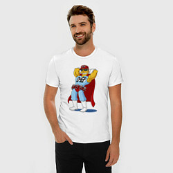 Футболка slim-fit Duffman - Simpsons, цвет: белый — фото 2