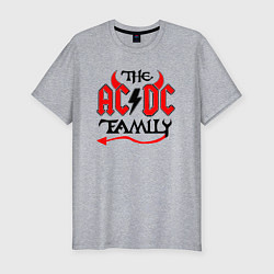 Футболка slim-fit The ac dc family - Rock, цвет: меланж