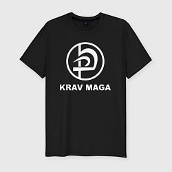 Футболка slim-fit Krav maga hand-to-hand combat emblem, цвет: черный