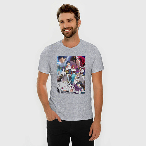 Мужская slim-футболка Да я паук и что с того арт / Меланж – фото 3