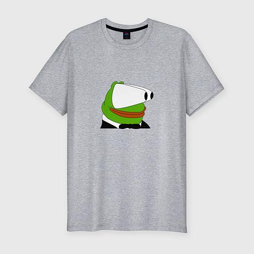 Мужская slim-футболка Booba Pepe / Меланж – фото 1