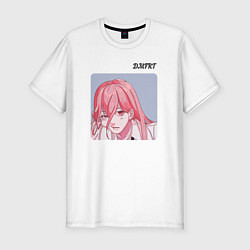 Футболка slim-fit Anime girl DMFRT, цвет: белый