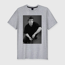 Футболка slim-fit Актёр Сергей Бодров-младший, цвет: меланж