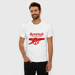 Футболка slim-fit Arsenal: The gunners, цвет: белый — фото 2