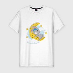 Футболка slim-fit Sleeping Rabbit, цвет: белый