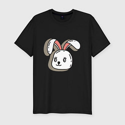 Футболка slim-fit Bunny Face, цвет: черный