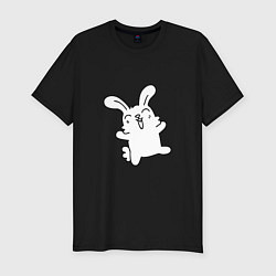 Футболка slim-fit Happy Bunny, цвет: черный