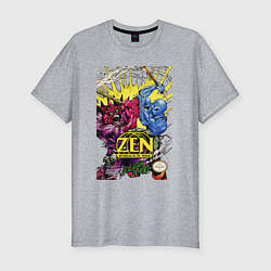 Футболка slim-fit Zen - intergalactic ninja, цвет: меланж