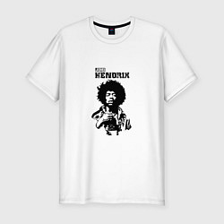 Футболка slim-fit Jimi Hendrix, цвет: белый