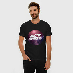 Футболка slim-fit Arctic Monkeys: space, цвет: черный — фото 2