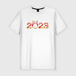 Футболка slim-fit 2023 - Год кролика, цвет: белый
