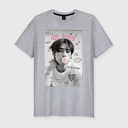 Футболка slim-fit Lee Know Stray Kids, цвет: меланж