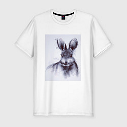 Футболка slim-fit Rabbit symbol 2023, цвет: белый