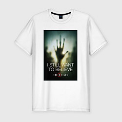 Футболка slim-fit X Files - believe, цвет: белый