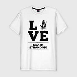 Футболка slim-fit Death Stranding love classic, цвет: белый