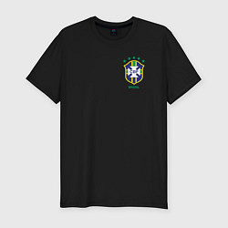 Футболка slim-fit Сборная Бразилии, цвет: черный