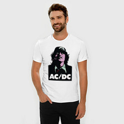 Футболка slim-fit Angus young - ACDC, цвет: белый — фото 2