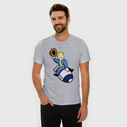 Футболка slim-fit Vault boy - bomb rider, цвет: меланж — фото 2