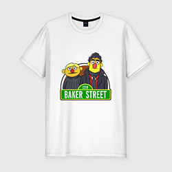 Футболка slim-fit Baker street, цвет: белый