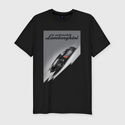 Футболка slim-fit Lamborghini - concept - sketch, цвет: черный