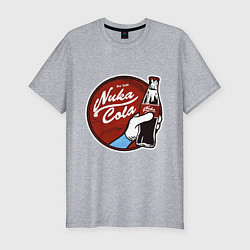 Футболка slim-fit Nuka cola sticker, цвет: меланж