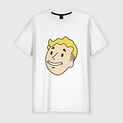 Футболка slim-fit Vault boy head, цвет: белый