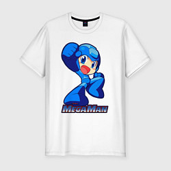 Футболка slim-fit Megaman, цвет: белый