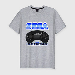 Футболка slim-fit Sega genesis joystick, цвет: меланж