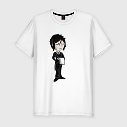 Футболка slim-fit Себастьян, цвет: белый